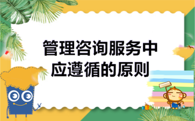 管理咨询服务中应遵循的原则
